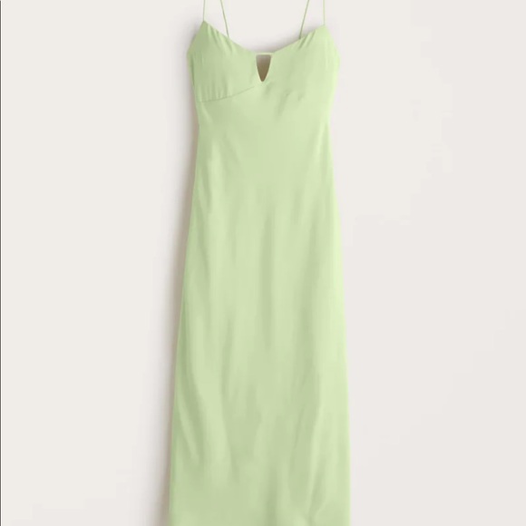 Abercrombie keyhole slip midi dress - Picture 1 of 1